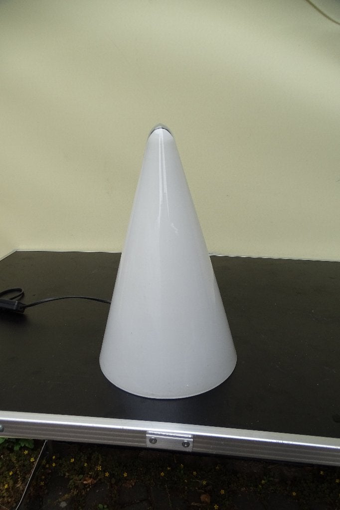 Kegellamp, wit melkglas, Wit, Ophalen of Verzenden, Design, Glas
