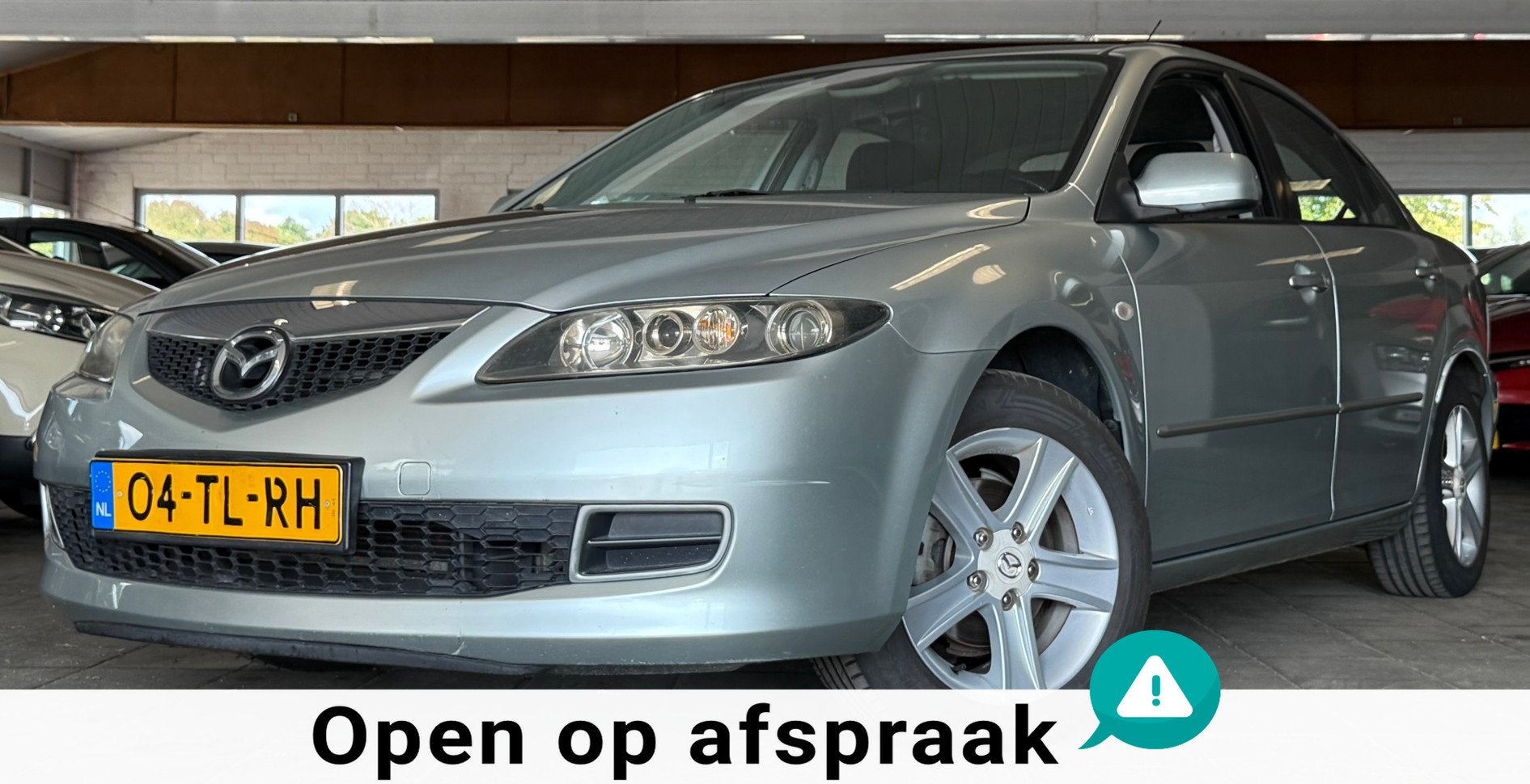 Mazda 6 Sport 1.8i Touring|NAP|Apk04-27|CruiseCntrl|Airco|El, Auto's, Stof, Gebruikt, Zwart, 4 cilinders