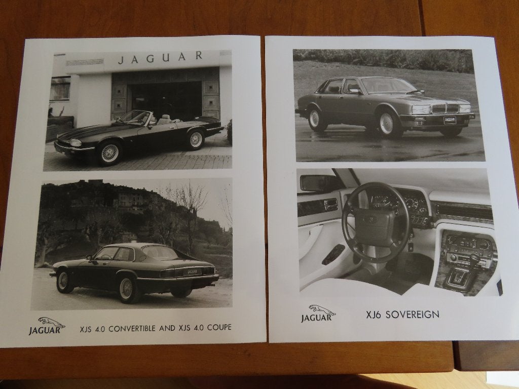 5 persfoto's Jaguar XJ6 Sovereign, Jaguar XJS 4.0 + div, Ophalen of Verzenden, Zo goed als nieuw, Overige merken, Jaguar