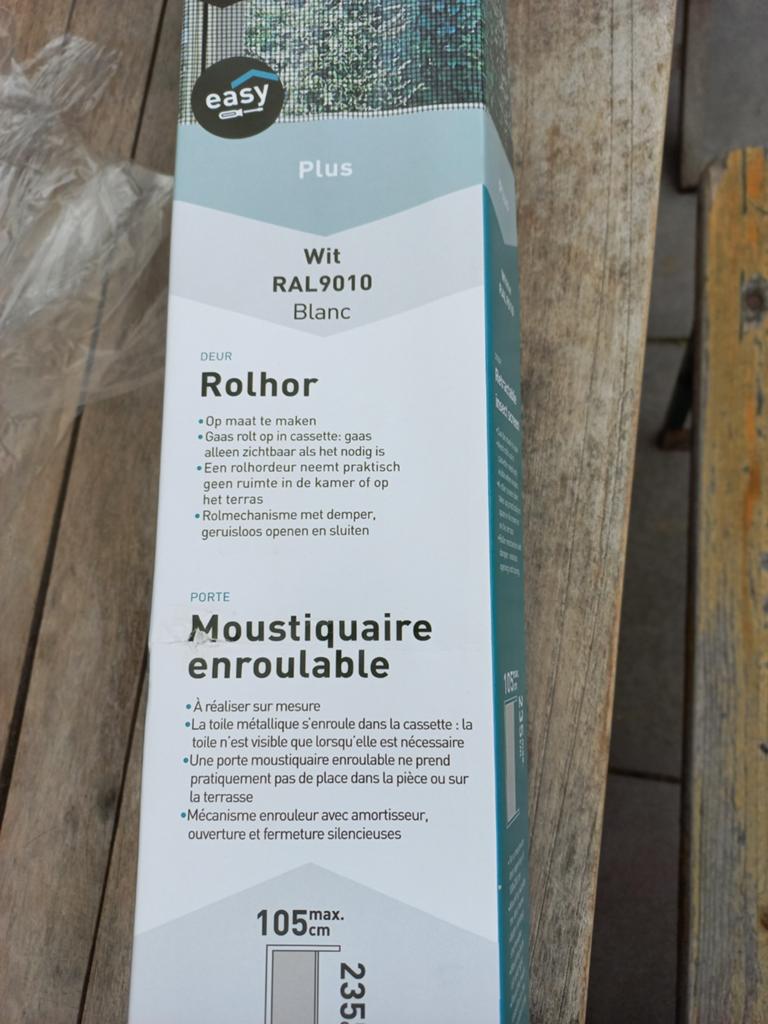 LIVN Rolhordeur Plus. wit. Max 105x235, Ophalen of Verzenden, Nieuw, 215 cm of meer