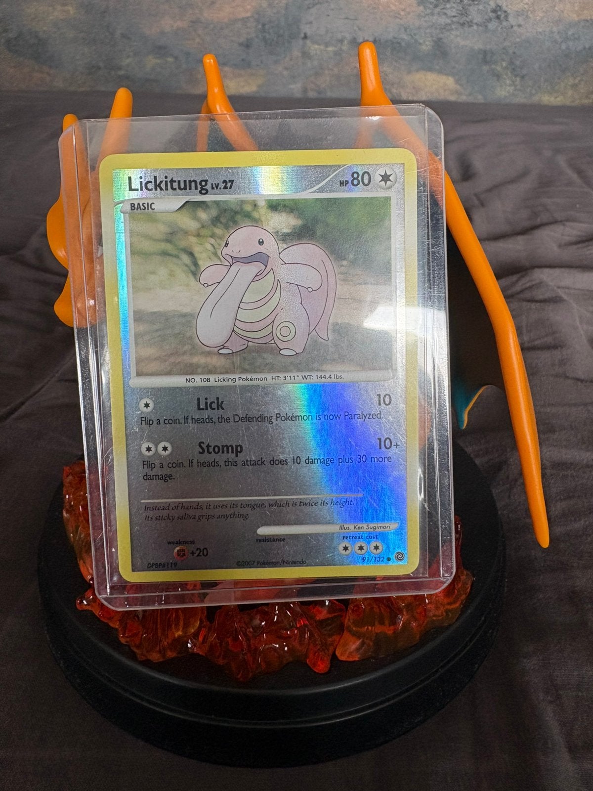 Lickitung lv 27 reverse holo #91, Ophalen of Verzenden, Nieuw, Losse kaart