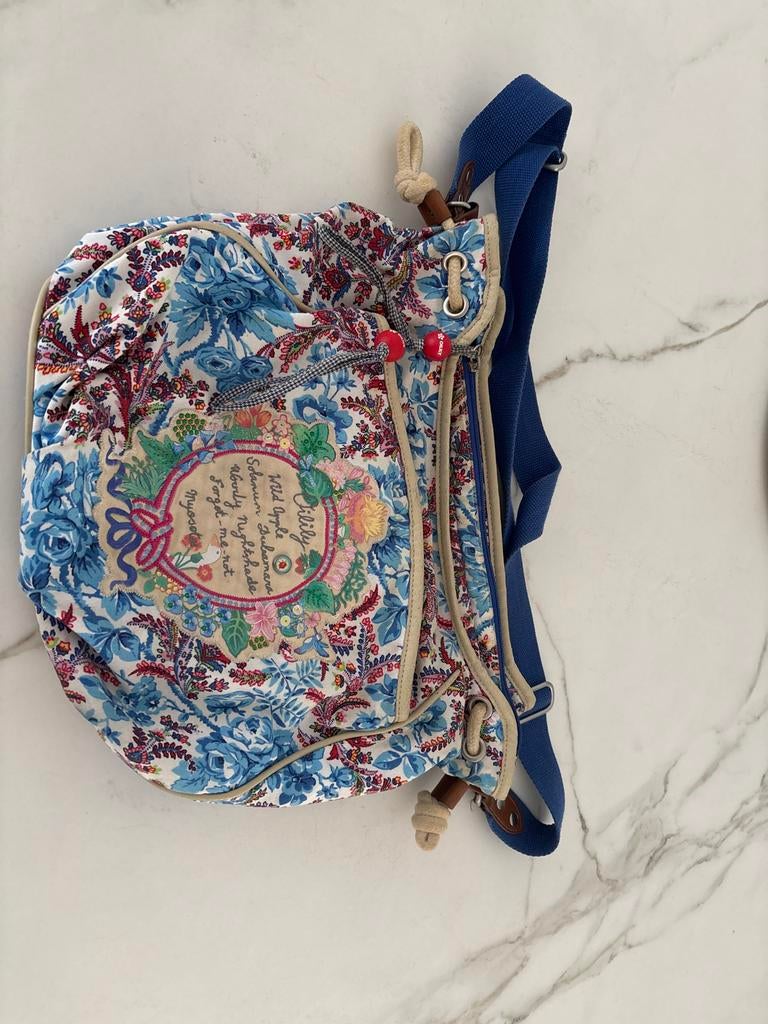 Oilily tas met bloemenprint, Overige merken, Gebruikt, 25 tot 40 cm, Ophalen of Verzenden