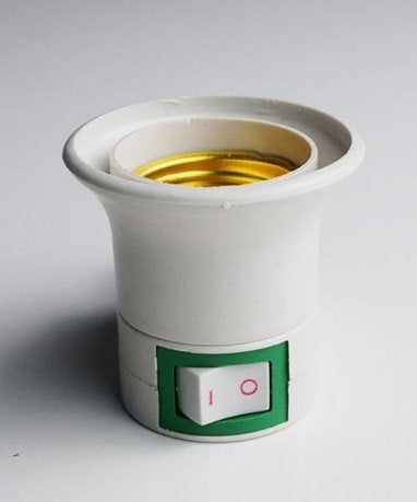 E27 lamp adapter met schakelaar, Ophalen of Verzenden, Nieuw, E27 (groot), Led-lamp