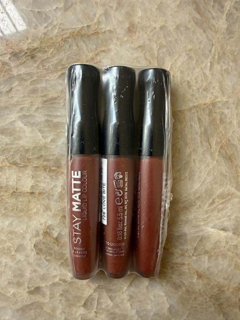 Rimmel Stay Matte Liquid Lip Colour - 3 stuks, Lippen, Bruin, Nieuw, Ophalen of Verzenden