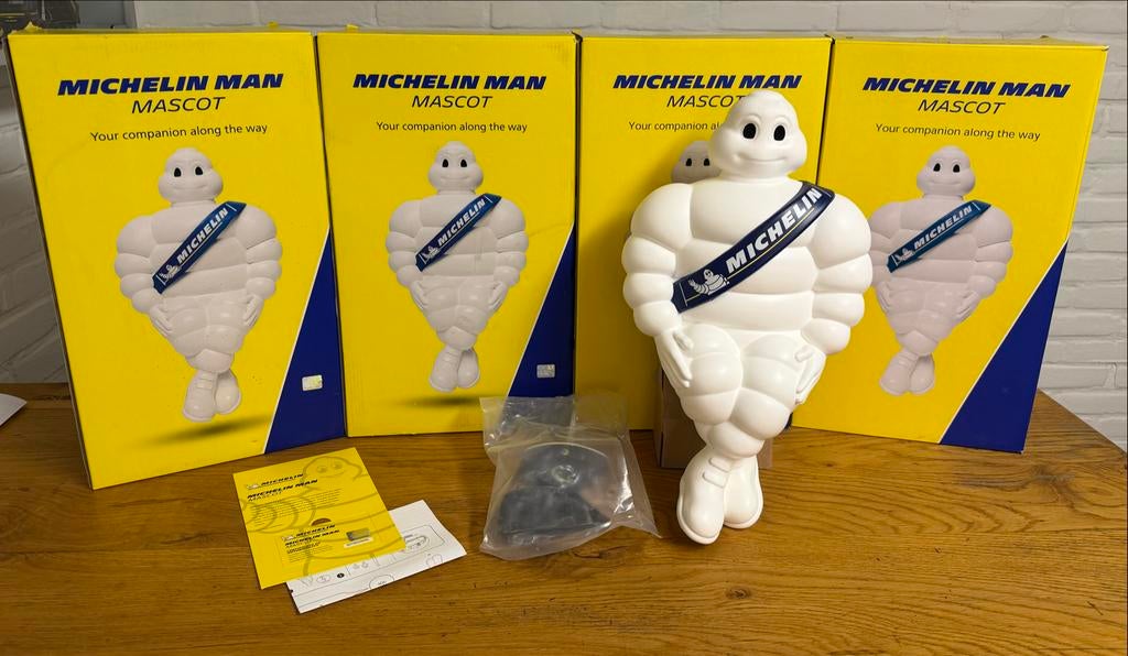 Michelin Pop Origineel Bibendum - Set van 2 Hoogte 40 cm., Ophalen of Verzenden, Nieuw, Auto's