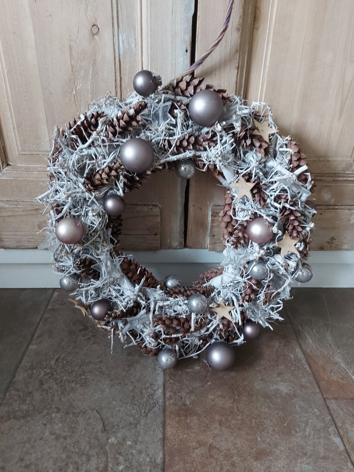 zeer fraaie, grote Kerstkrans, 55 cm, Ophalen, Zo goed als nieuw, Krans