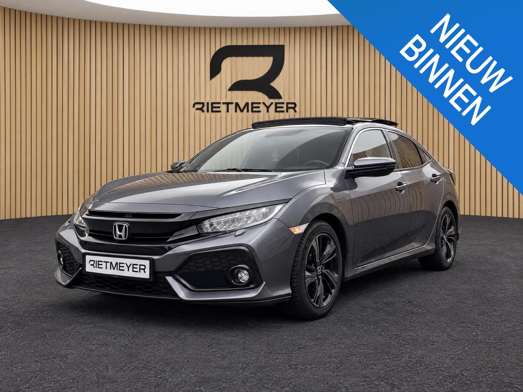Honda Civic 1.0 i-VTEC Premium |Pano |Stoelverw. |Leder |Cam, Auto's, Gebruikt, Euro 6, Met garantie (alle), 988 cc