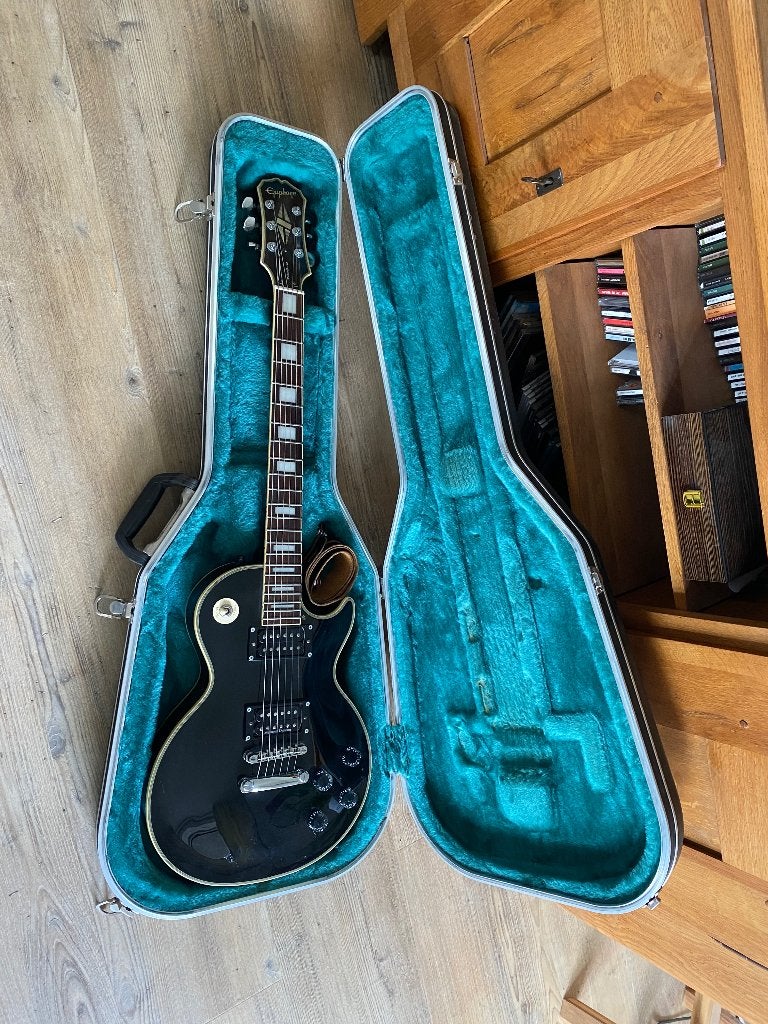 Epiphone Les Paul Custom - Geüpgraded en Perfect Afgesteld, Muziek en Instrumenten, Ophalen, Gebruikt, Solid body, Epiphone
