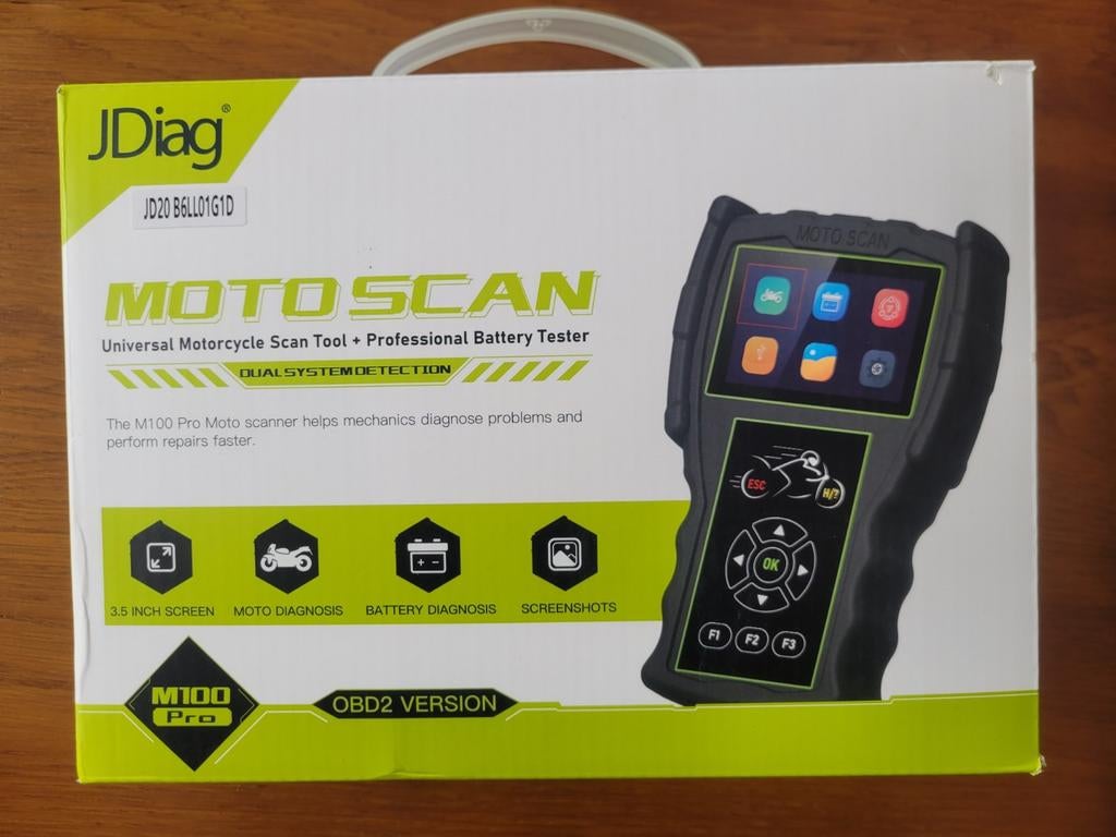 JDiag M100 Pro MotoScan universele scantool, Ophalen