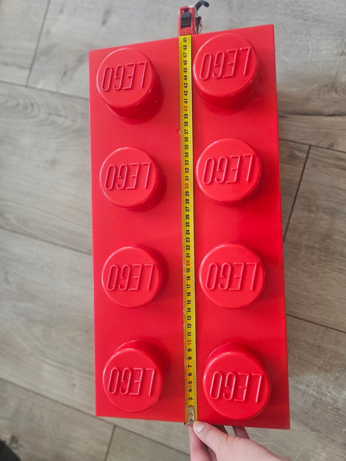 Leuke rode LEGO opbergdoos - 8 noppen, Ophalen of Verzenden, Gebruikt, Accessoire, Lego