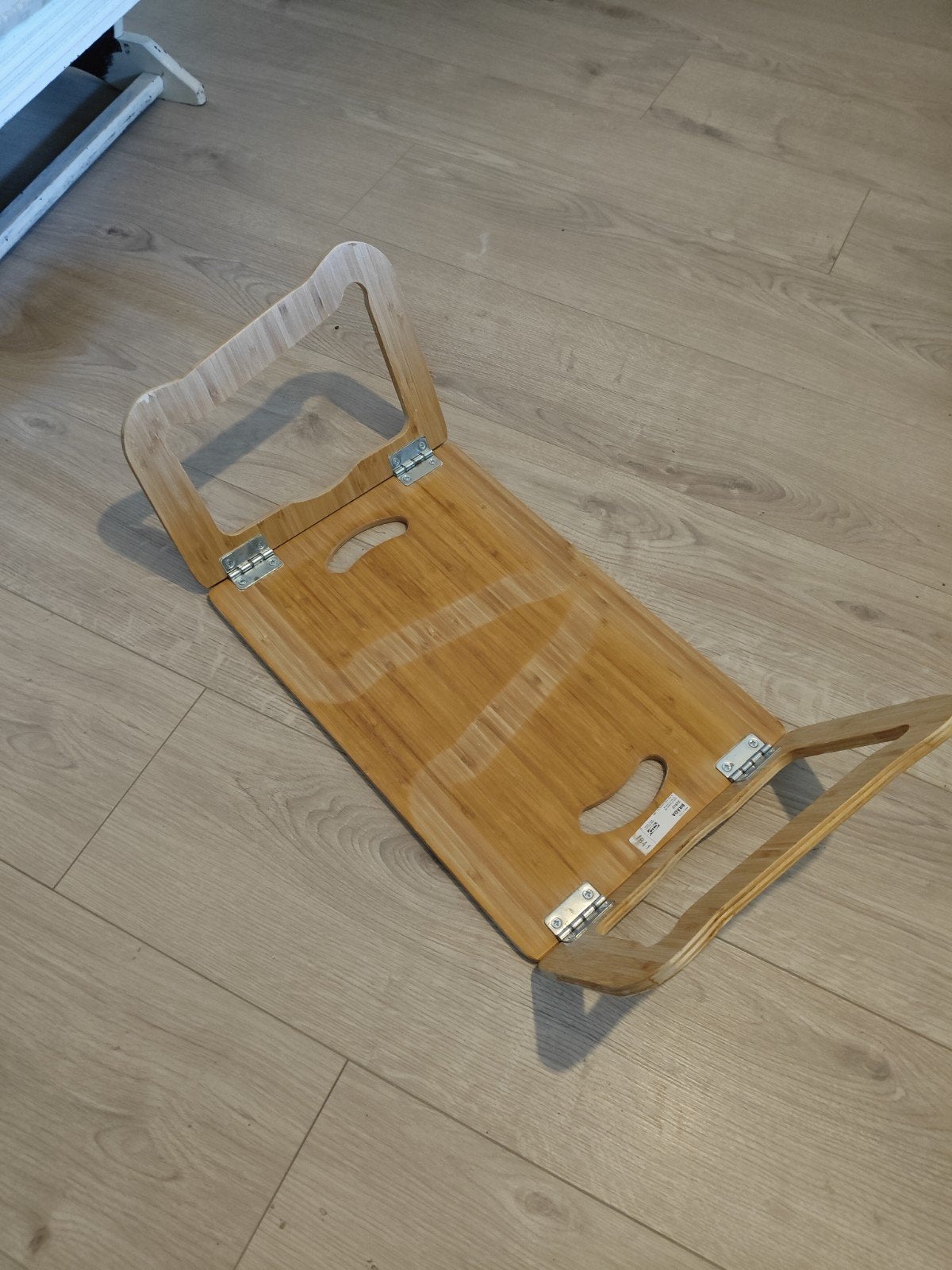 Opvouwbaar bamboe bedtafeltje / laptoptafel, Minder dan 45 cm, Gebruikt, Modern, functioneel, Rechthoekig