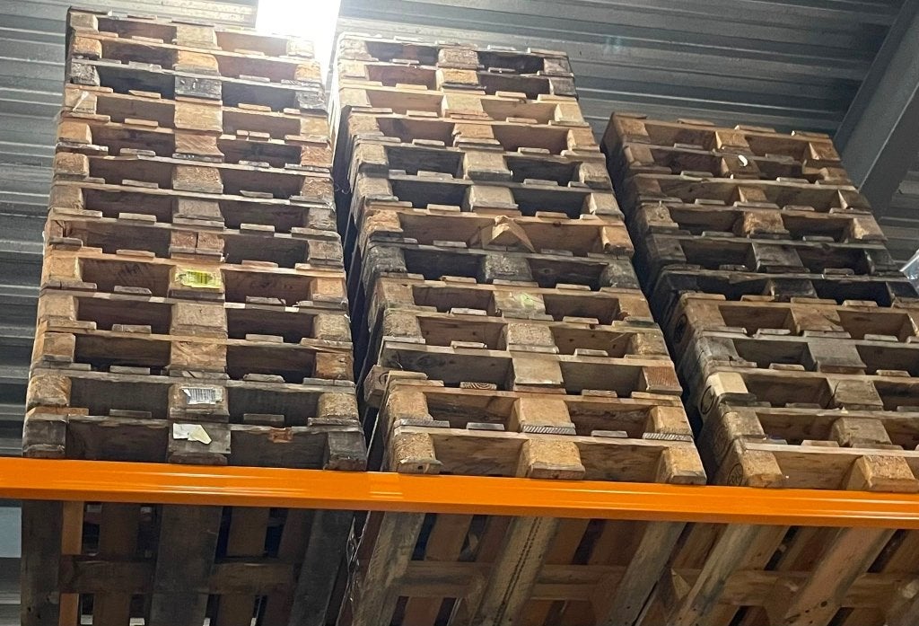 europallets te koop, Doe-het-zelf en Verbouw, Hout en Planken, Ophalen, Gebruikt, 25 tot 50 mm, Pallet