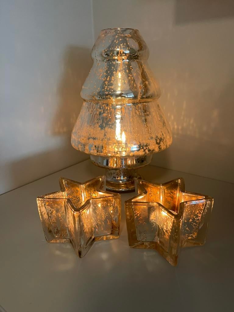 Kerst waxinelichthouders, Diversen, Kerst, Ophalen of Verzenden, Nieuw
