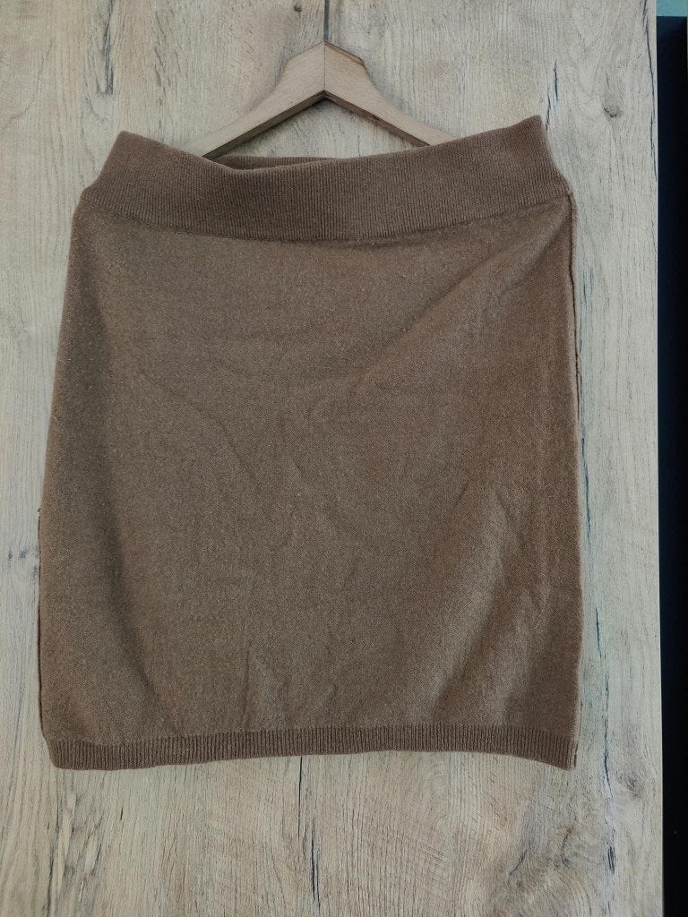 Gebreid rokje Humanoid mt 36, Kleding | Dames, Bruin, Ophalen of Verzenden, Zo goed als nieuw, Maat 36 (S)