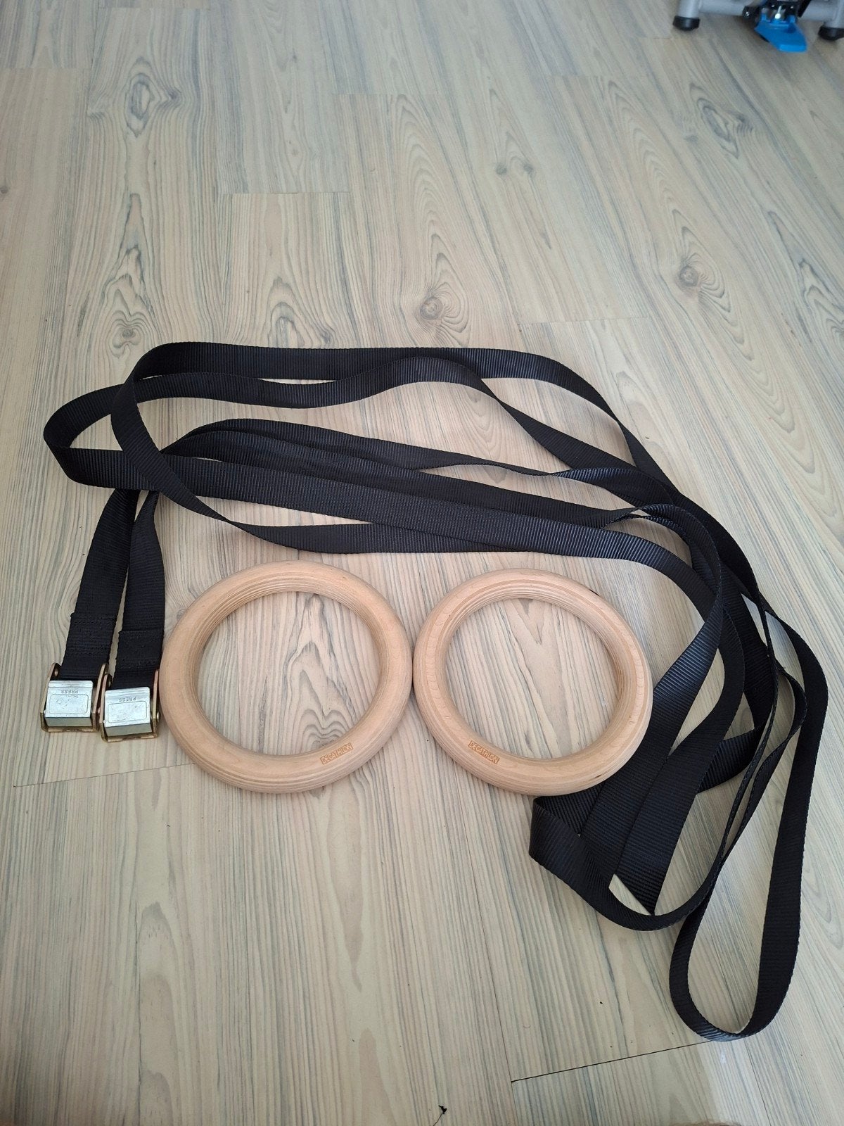 Decathlon Turnringen Set, Sport en Fitness, Fitnessmaterialen, Ophalen, Zo goed als nieuw, Buik, Overige typen
