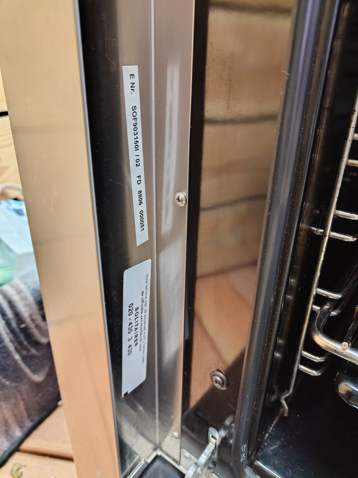 Solitaire Fornuis: Gas Kookplaat en Elektrische Oven, Witgoed en Apparatuur, Ophalen, Gebruikt, 60 cm of meer, Gas