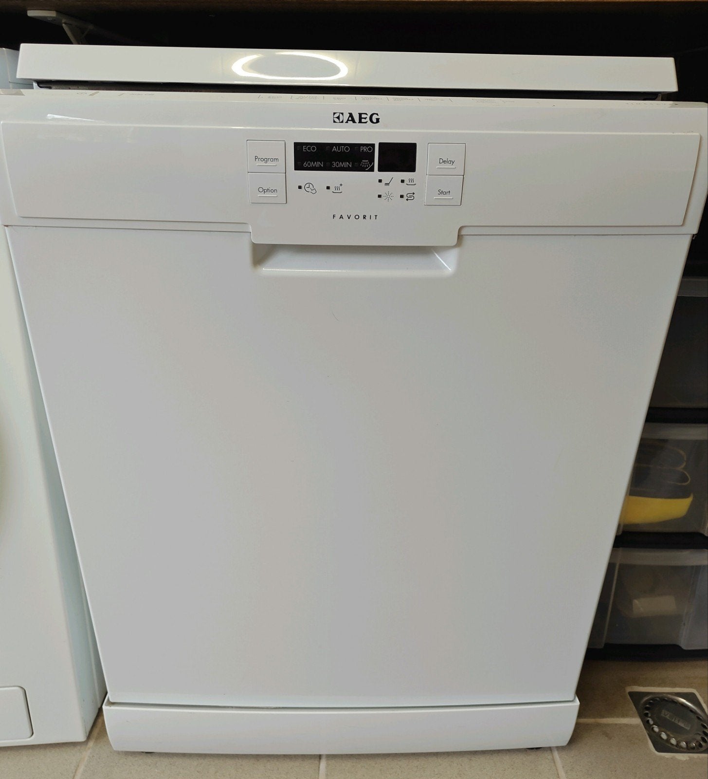 Nette AEG Favorit Vaatwasser (Vrijstaand), Witgoed en Apparatuur, Vaatwasmachines, Ophalen, Gebruikt, 85 tot 90 cm