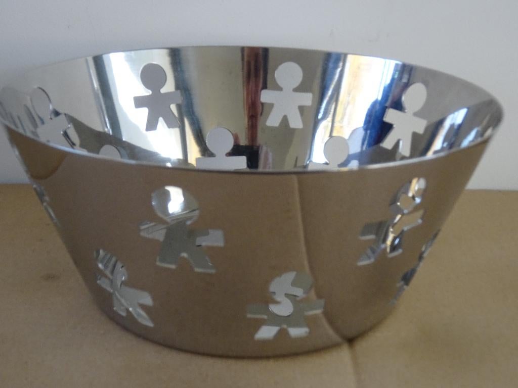 Alessi King Kong Girotondo design schaal RVS Alessi schaal, Overige materialen, Ophalen of Verzenden, Overige stijlen, Schaal of Schalen