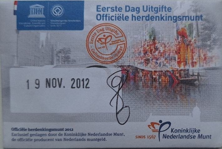 Coincard 2012 - Het Grachtengordel Vijfje - EDU, Postzegels en Munten, Munten | Europa | Euromunten, Verzenden, Overige landen