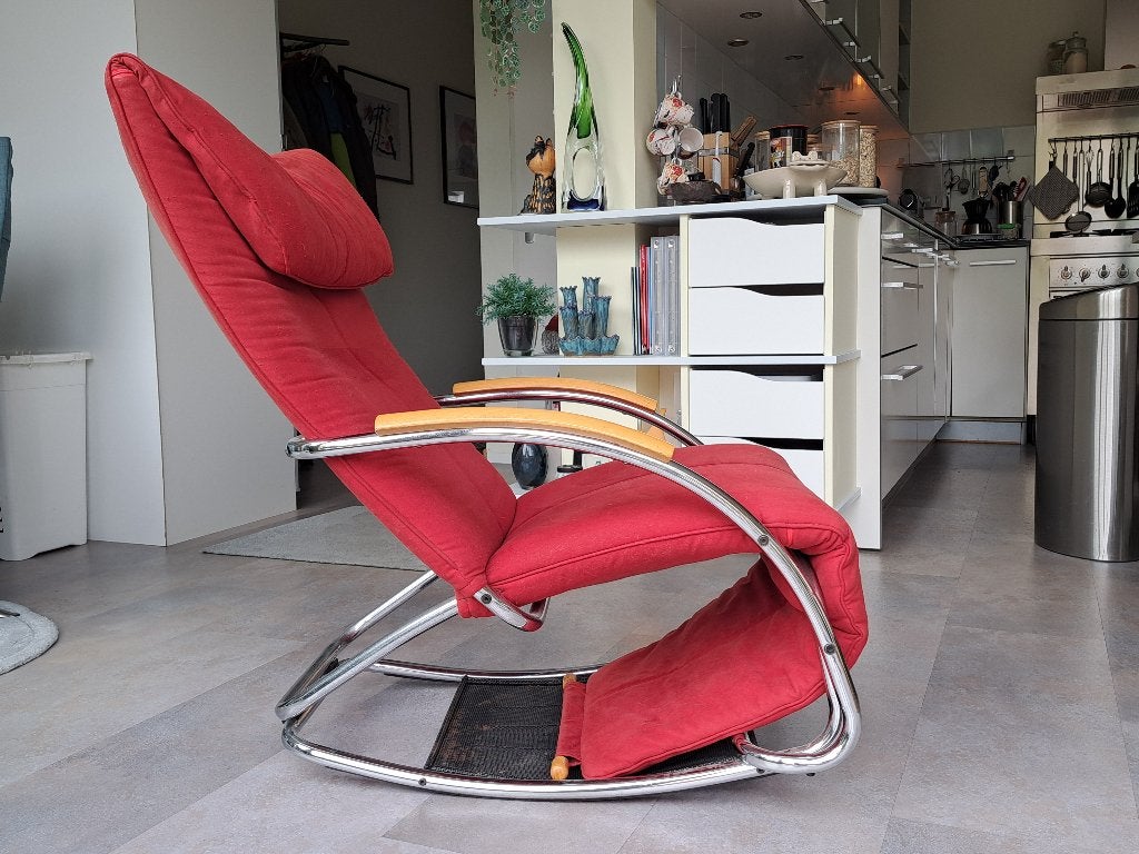 Unieke design 'uitklapbare' schommel- > ligstoel