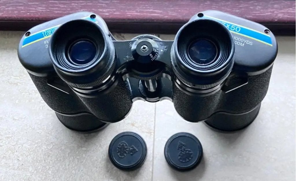 Tasco verrekijker 7x50 mm, Ophalen of Verzenden, Gebruikt, Minder dan 8x, Dakkant (recht)