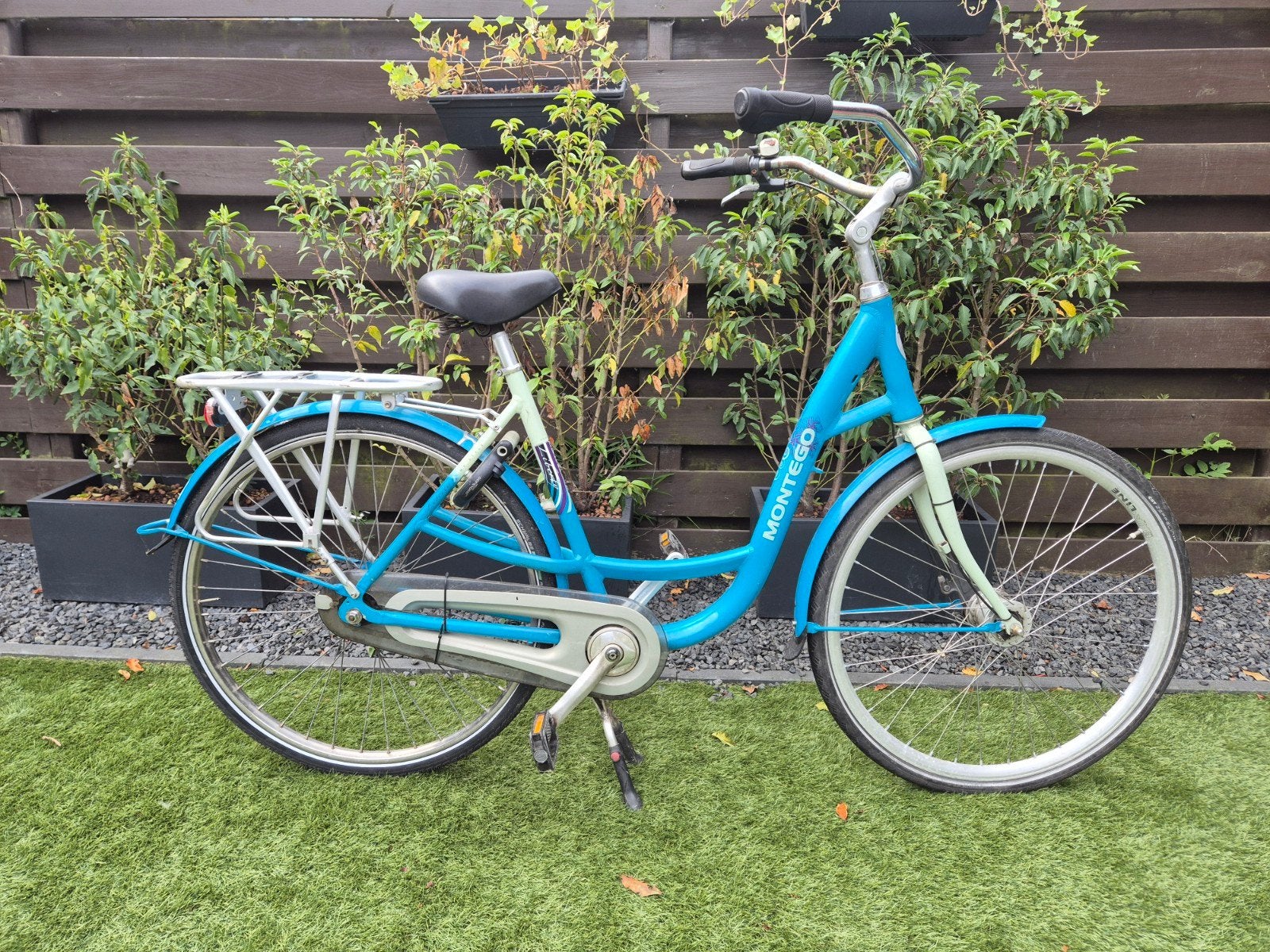 Blauwe montego dames mama fiets, Ophalen, Gebruikt, Terugtraprem, Overige merken