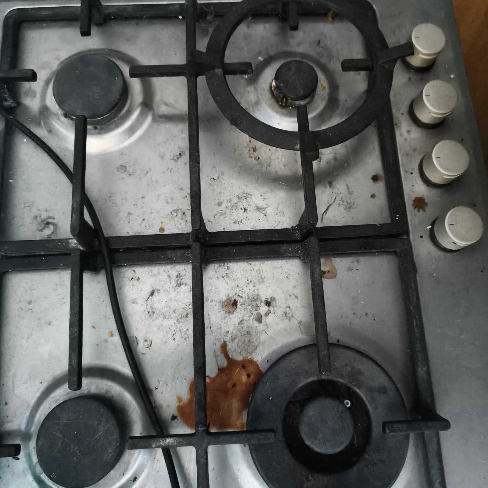 4 pits gebruikt gaskookplaat, Witgoed en Apparatuur, Kookplaten, Ophalen, Inbouw, Gas, 5 kookzones of meer
