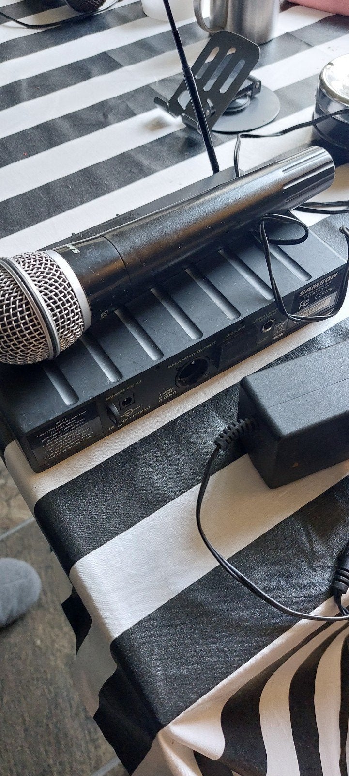 Samson Stage 55 draadloze microfoonset, Muziek en Instrumenten, Ophalen of Verzenden, Gebruikt, Zangmicrofoon, Draadloos