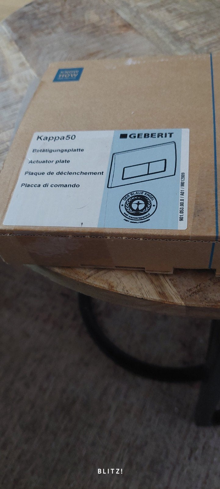 Geberit Kappa50 bedieningsplaat RVS, Ophalen of Verzenden, Nieuw, Rvs, Toilet