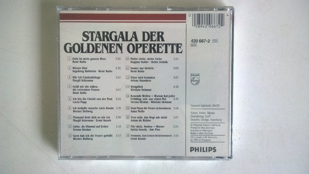 Stargala der goldenen operette, Ophalen, Barok, Gebruikt, Opera of Operette