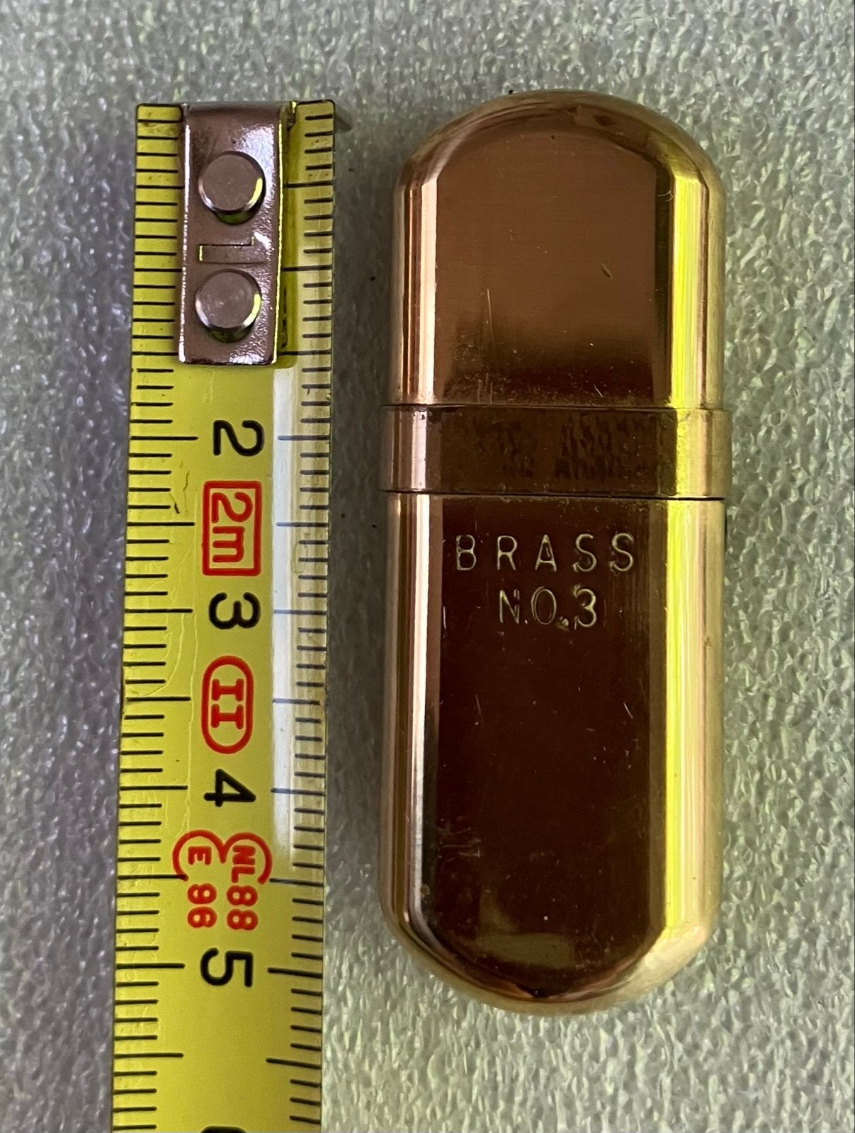 Vintage aansteker - BRASS NO.3, Ophalen of Verzenden, Gebruikt, Aansteker