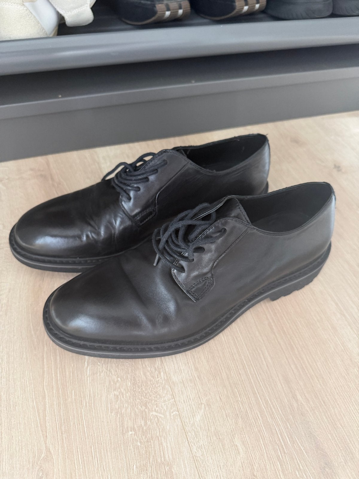 GEOX Respira Nette Schoenen Zwart Maat 42.5, Kleding | Heren, Ophalen of Verzenden, Gedragen, Zwart, Veterschoenen