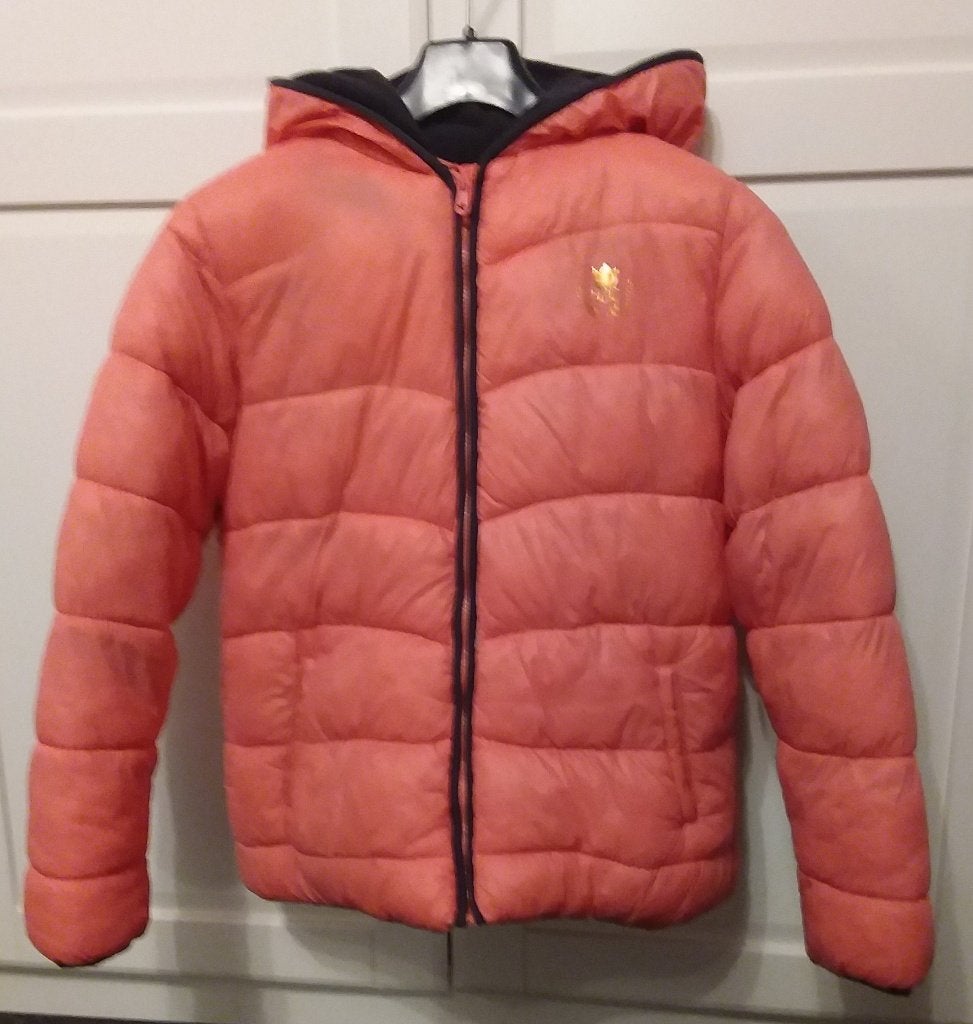 Orchestra oranje winterjas - maat 164 (14 jaar), Kinderen en Baby's, Kinderkleding | Maat 164, Zo goed als nieuw, Meisje, Jas