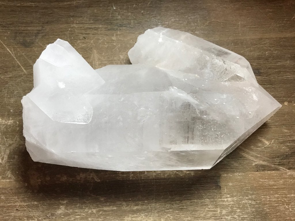 Bergkristal cluster groot formaat (27) van maar liefst 4,5kg, Ophalen of Verzenden, Mineraal
