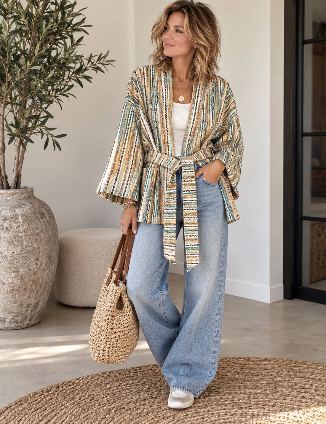 JANICE Preston kimono jasje multicolor maat 40, Kleding | Dames, Maat 38/40 (M), Overige kleuren, Nieuw, Ophalen of Verzenden