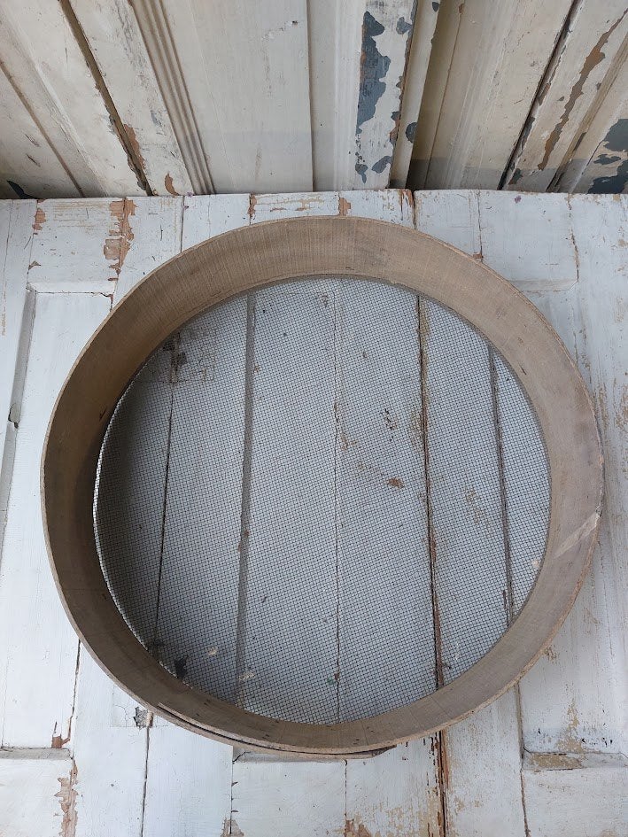 Brocante houten zeef, Ophalen of Verzenden
