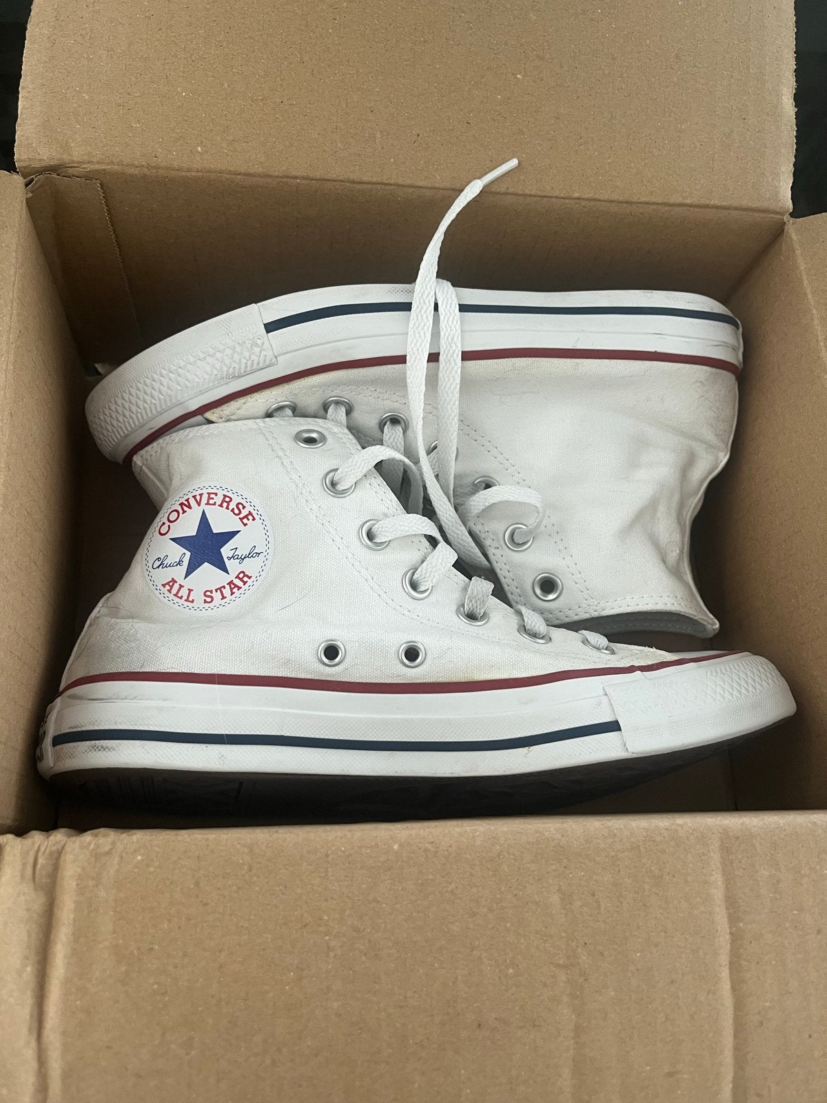 Converse All Star sneakers maat 38, Ophalen of Verzenden, Gedragen, Wit, Sneakers of Gympen