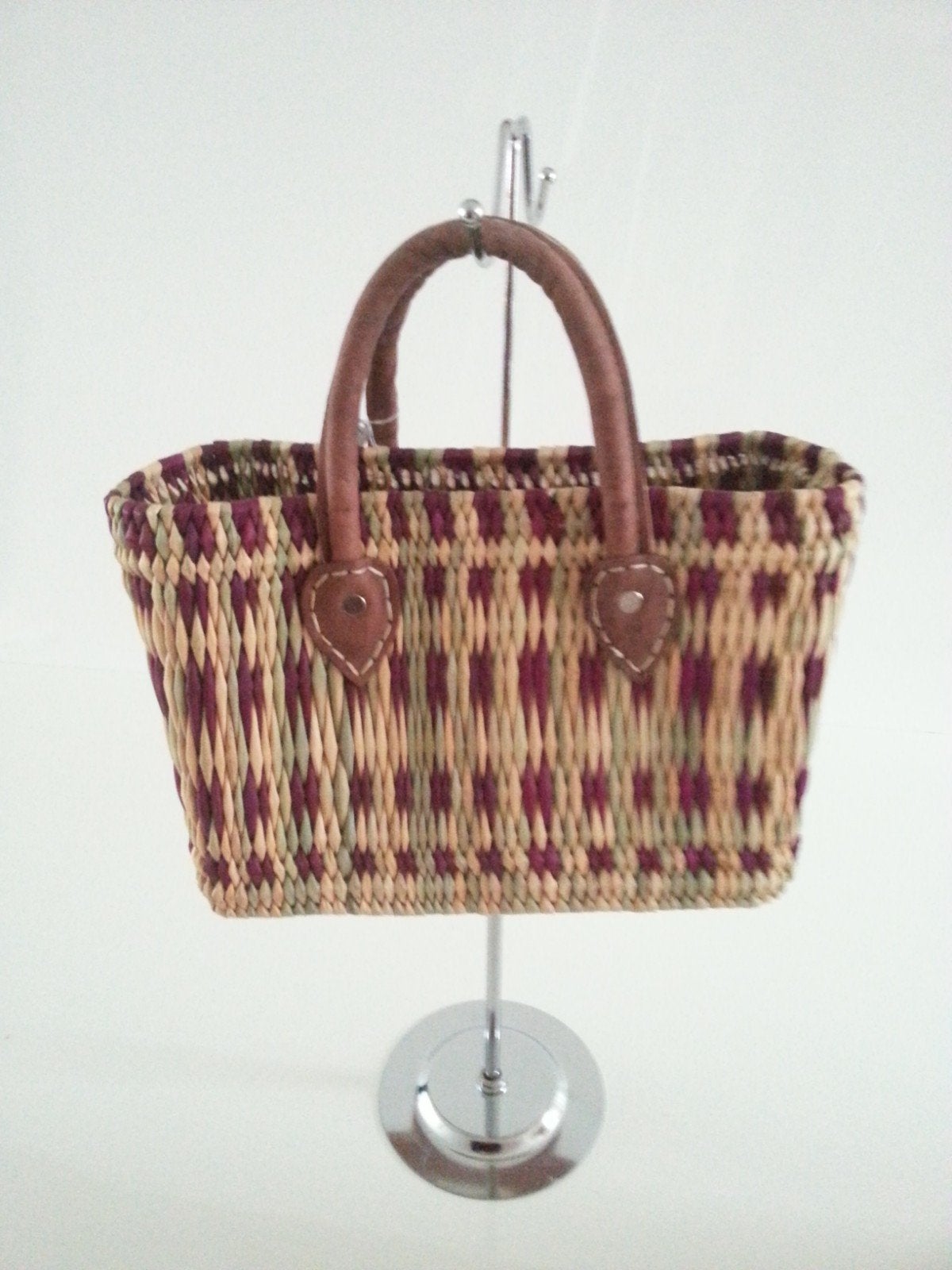 Rieten schopper klein, Ophalen of Verzenden, Nieuw, Beige, Shopper