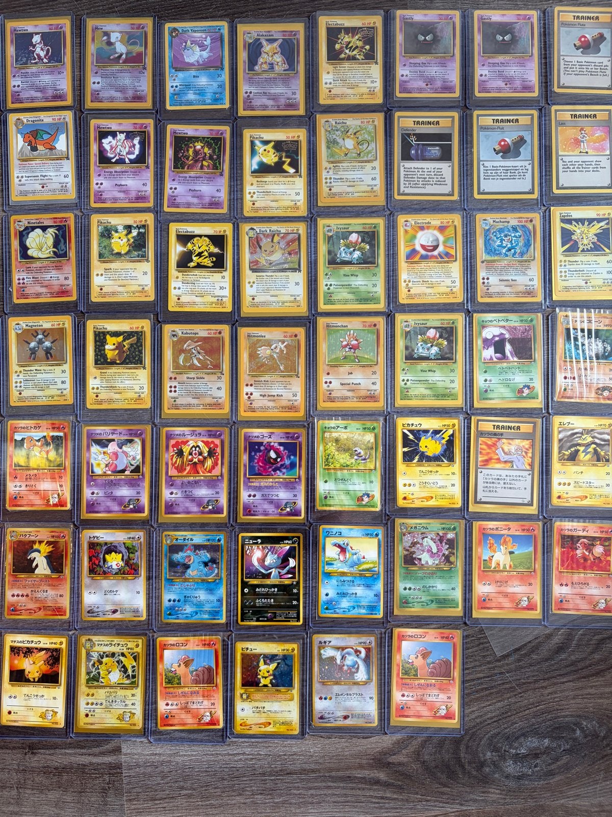 Grote collectie Pokémon kaarten - Vintage en zeldzaam, Ophalen of Verzenden, Gebruikt, Meerdere kaarten, Foil