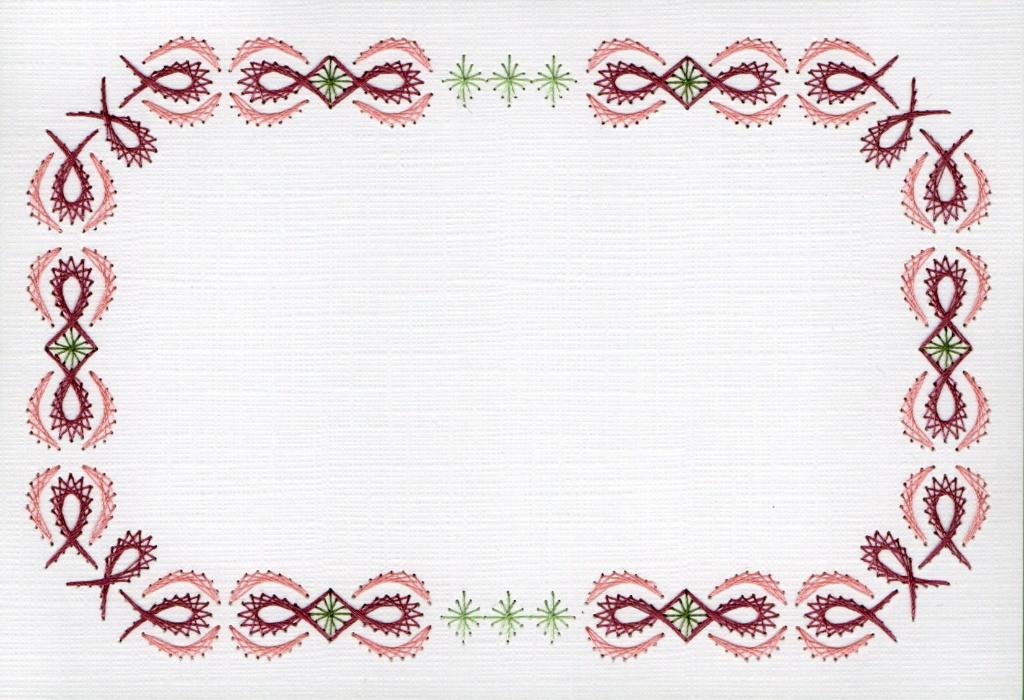 geborduurde oplegkaart nr 11, Ophalen of Verzenden, Nieuw, Overige thema's, Blanco kaart of Basiskaart