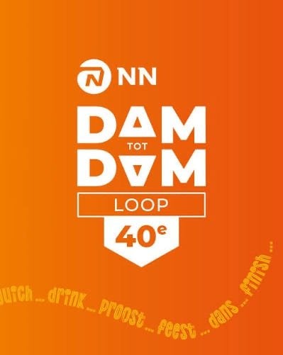 Dam tot Damloop ticket (groen startvak) VERKOOP VIA ATLETA, Eén persoon, September