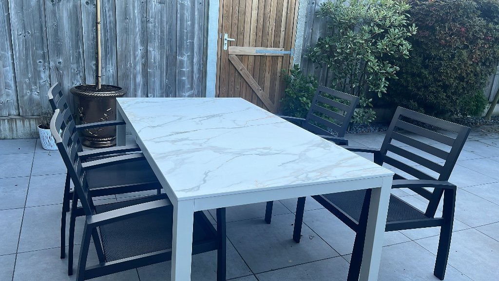 Tuinset nieuw, Ophalen, Nieuw, Rechthoekig, Aluminium