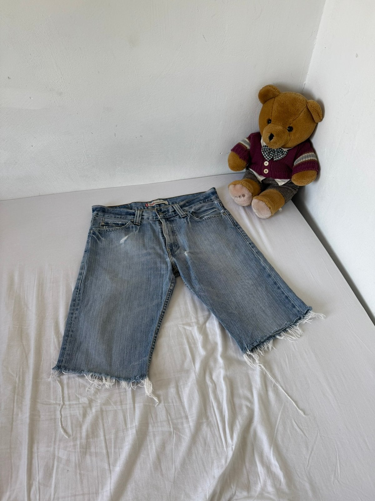 Levi’s 506 Standard jeans shorts, Kleding | Heren, Ophalen of Verzenden, Zo goed als nieuw, Blauw, W33 - W34 (confectie 48/50)