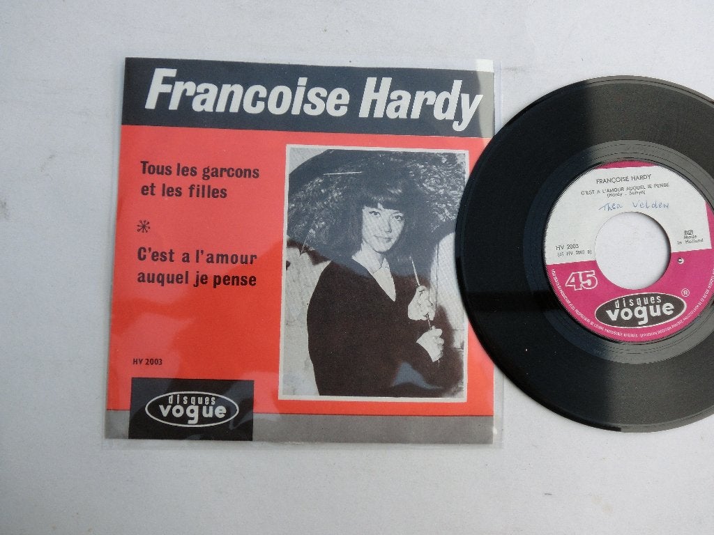 Francoise Hardy Tous les garcon, Ophalen of Verzenden, Zo goed als nieuw, 7 inch, Pop
