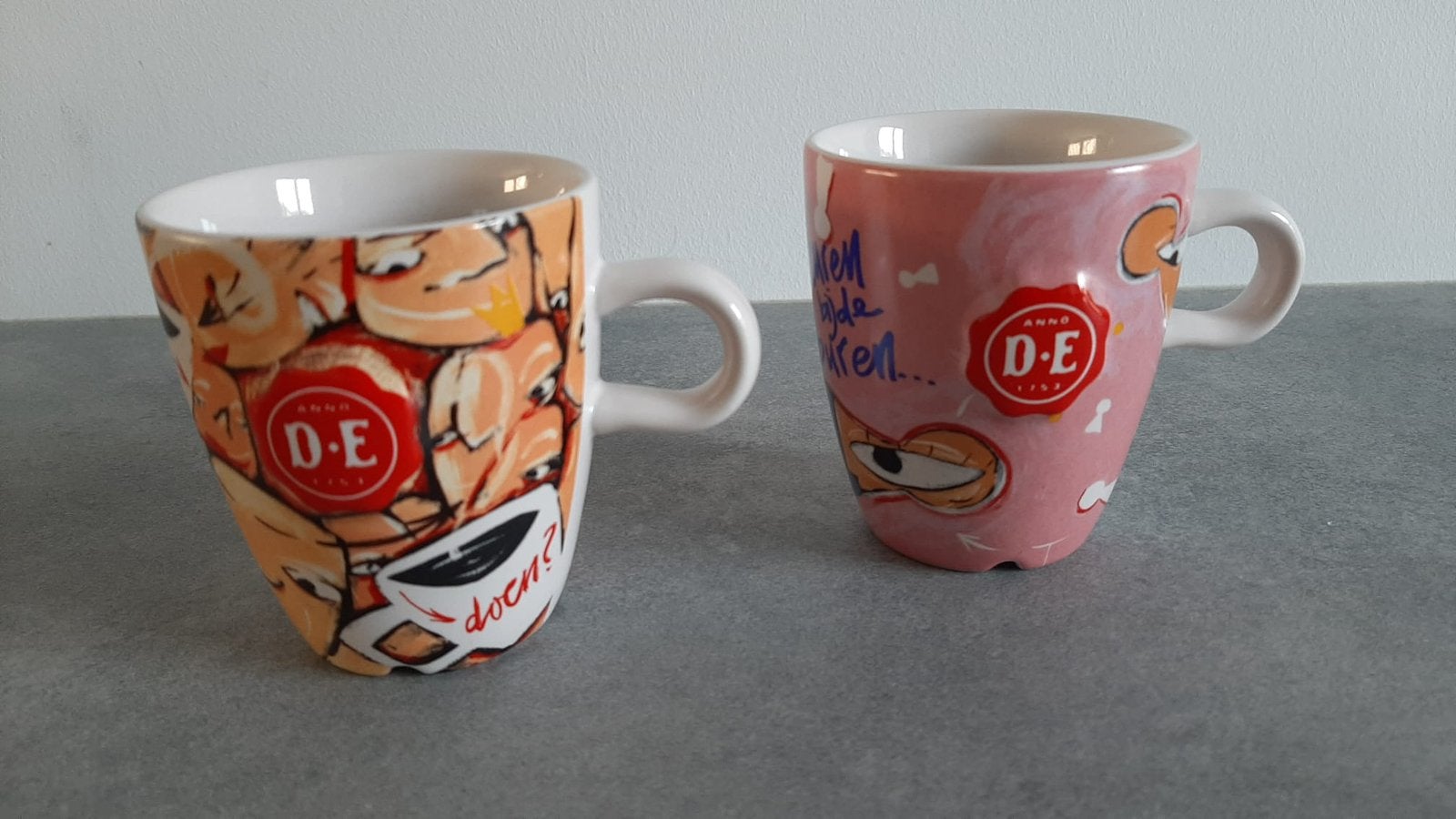 DE kopjes Selwyn Senatori Douwe Egberts, Ophalen of Verzenden, Zo goed als nieuw, Overige stijlen, Kop(pen) en/of Schotel(s)