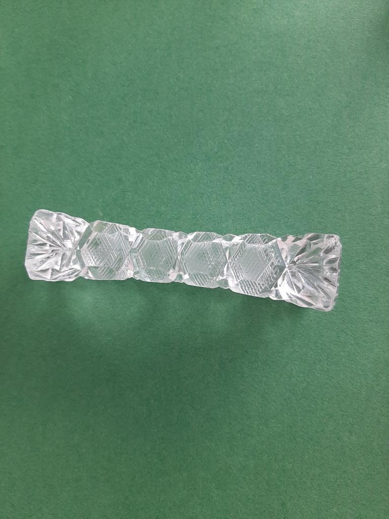 Antieke kristallen messenlegger, Antiek en Kunst, Antiek | Glas en Kristal, Ophalen of Verzenden