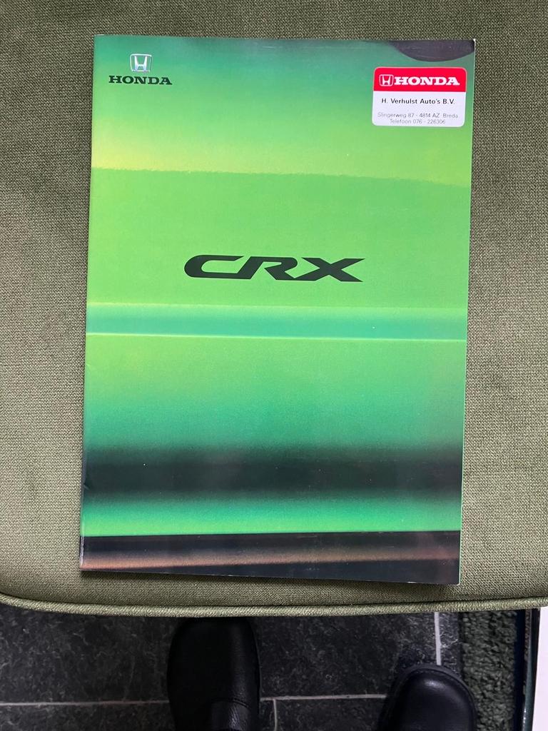 Honda CRX Brochure - Zeldzaam Collecters Item, Ophalen of Verzenden, Zo goed als nieuw, Honda