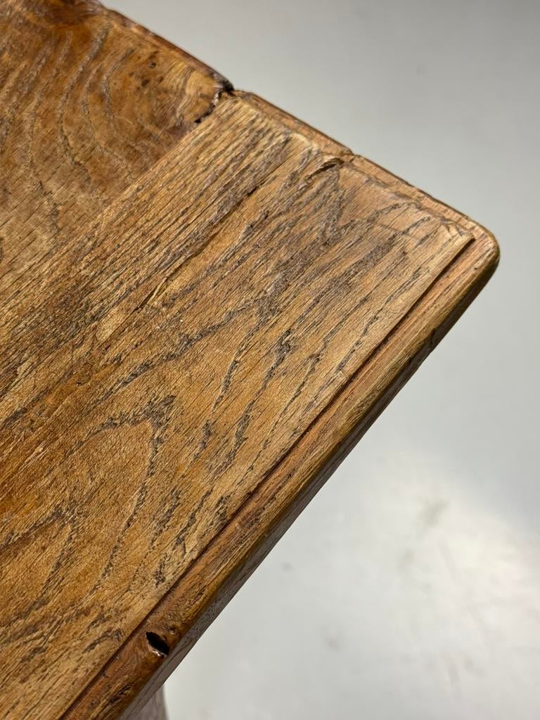 Franse tafel 20e eeuw landelijk, Huis en Inrichting, Tafels | Eettafels, Ophalen, Teakhout, 200 cm of meer, 50 tot 100 cm