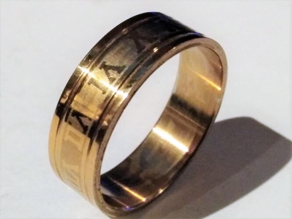 ️Schitterende messing ring + Romeinse cijfers️S:21/22mm, Overige materialen, 20 of groter, Verzenden, Nieuw