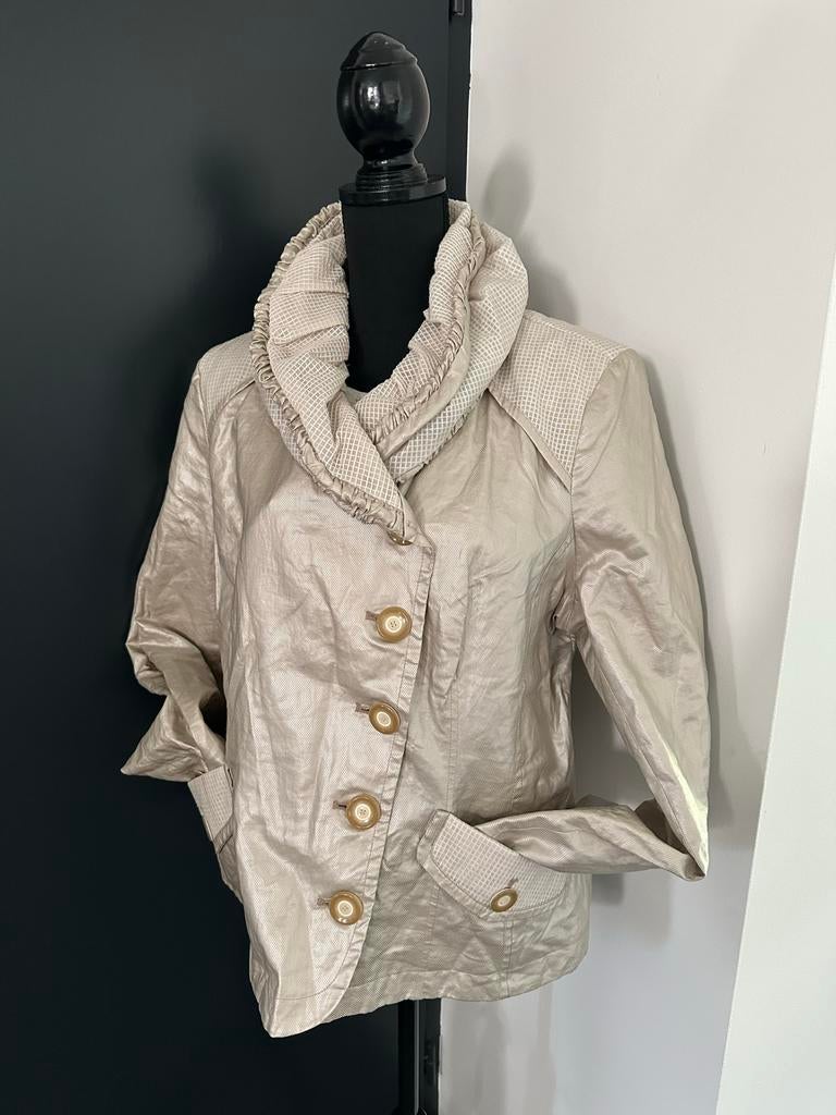 Beaumont Amsterdam zomer jas mt L, Ophalen of Verzenden, Zo goed als nieuw, Maat 46/48 (XL) of groter, Beige
